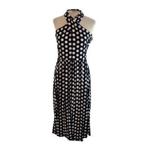 Michael Kors Crisscross Neck Fit Flare Dress